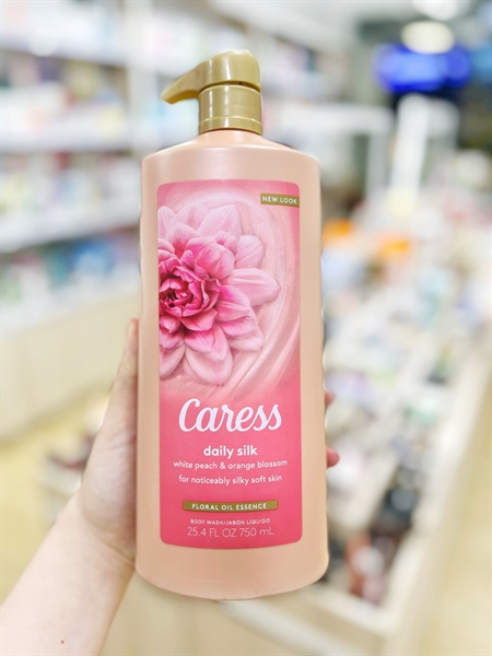 Sữa Tắm Caress Daily Silk White Peach & Orange Blossom 750ml - An Beauty Shop